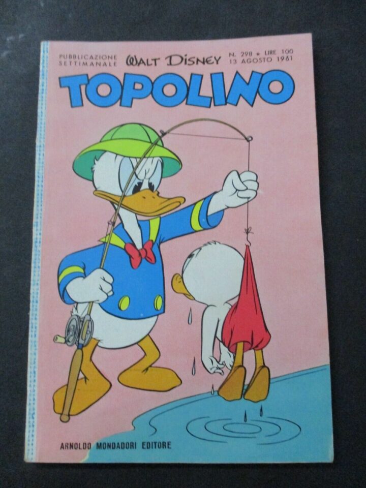 Topolino N° 298 + Figurine E Bollino - 13 Agosto 1961 - Originale - Ottimo