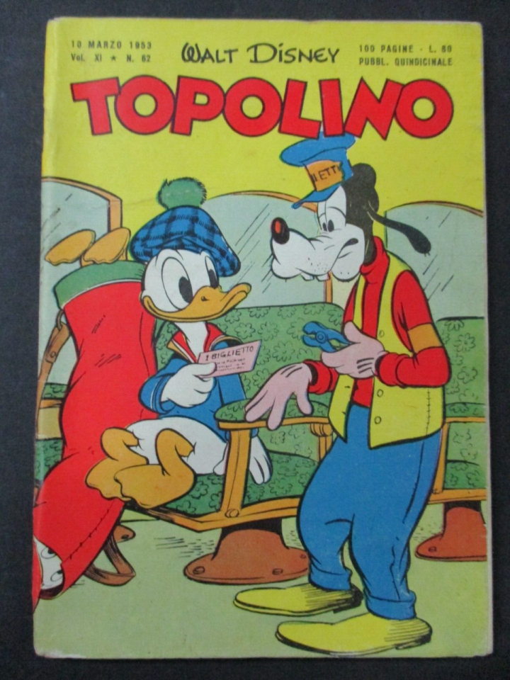 Topolino N° 62 Marzo 1953 - Originale - Ottimo