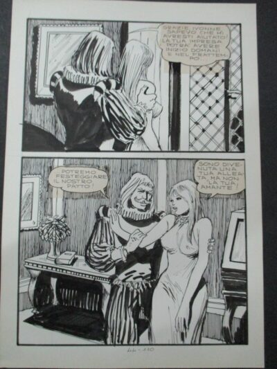 Milo Manara - Jolanda De Almaviva N° 44 Pag. 110 - Tavola Originale