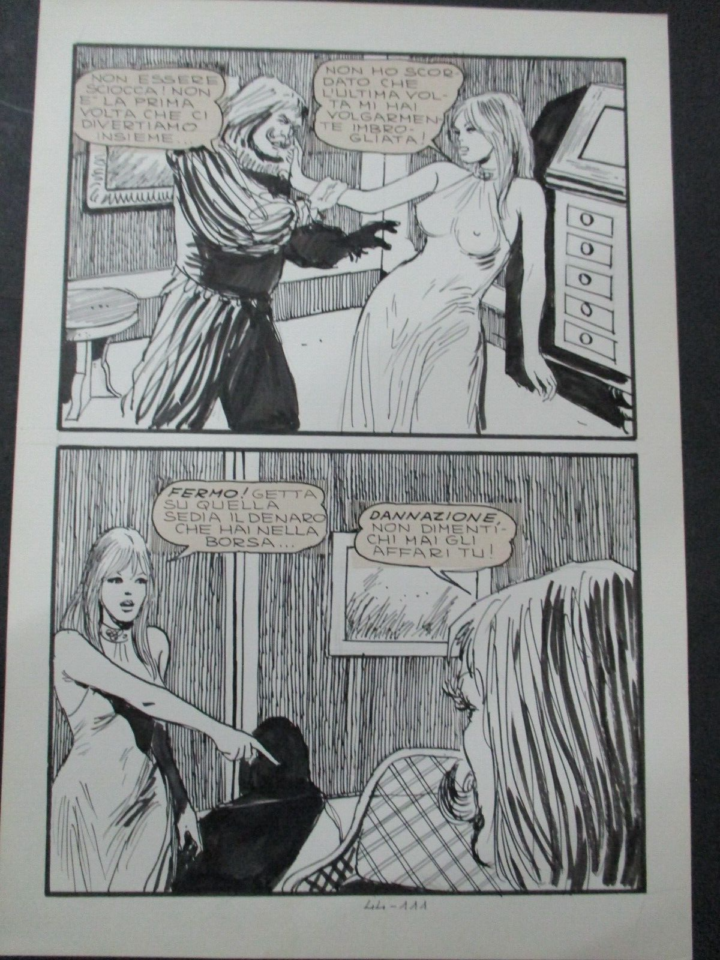 Milo Manara - Jolanda De Almaviva N° 44 Pag. 111 - Tavola Originale