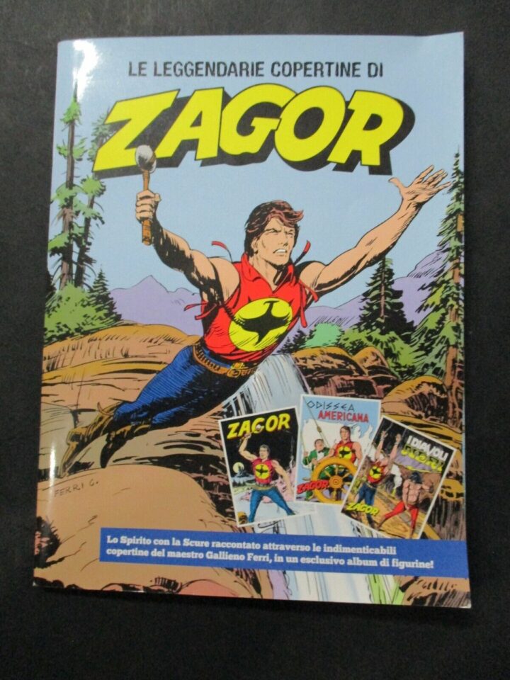 Zagor Lo Spirito Con La Scure 1/100 + Album Figurine Completo -volumi Cartonati