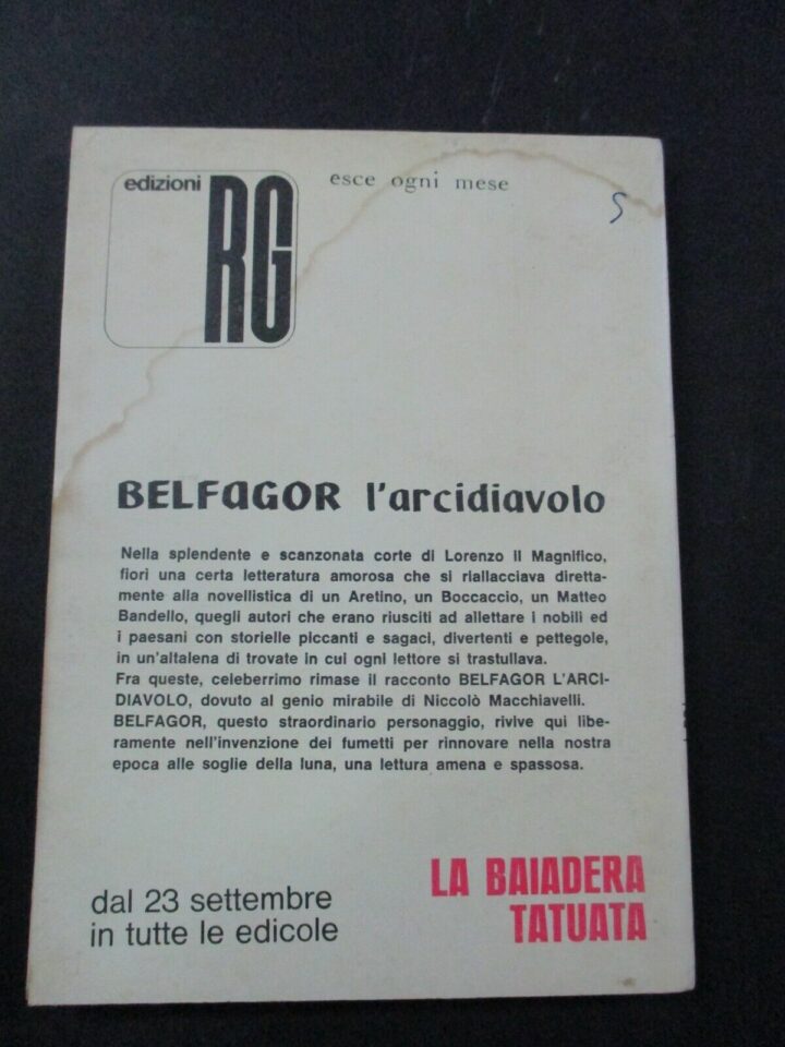 Belfagor L'arcidiavolo 9/48 40 Albi - Ed. Erregi 1966 - Serie Completa