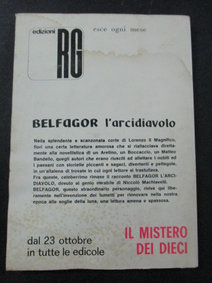 Belfagor L'arcidiavolo 9/48 40 Albi - Ed. Erregi 1966 - Serie Completa