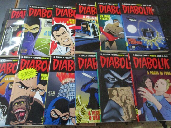 Diabolik Anno Li 2012 1/12 - Annata Completa