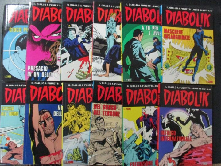 Diabolik Anno Xxxiv 1995 1/12 - Annata Completa