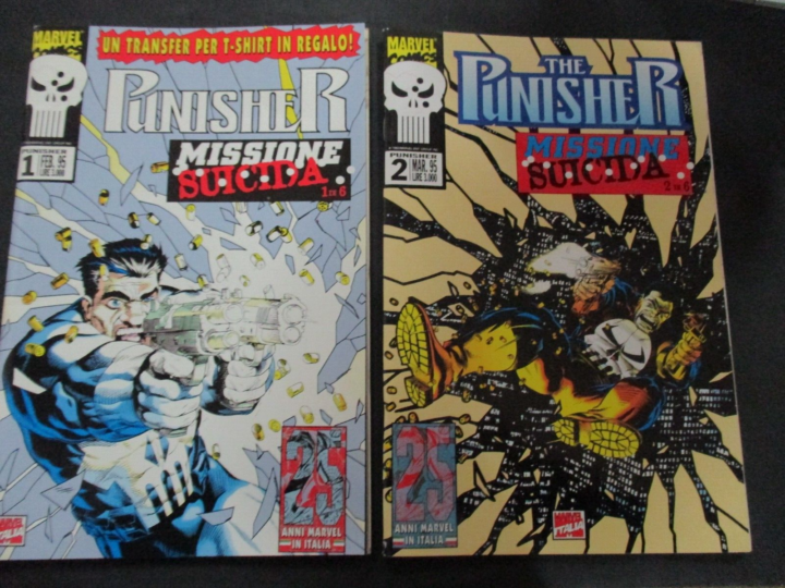 Punisher Missione Suicida 1/6 - Marvel Italia 1995 - Serie Completa