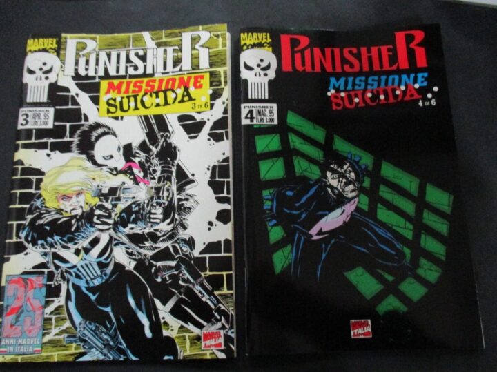 Punisher Missione Suicida 1/6 - Marvel Italia 1995 - Serie Completa