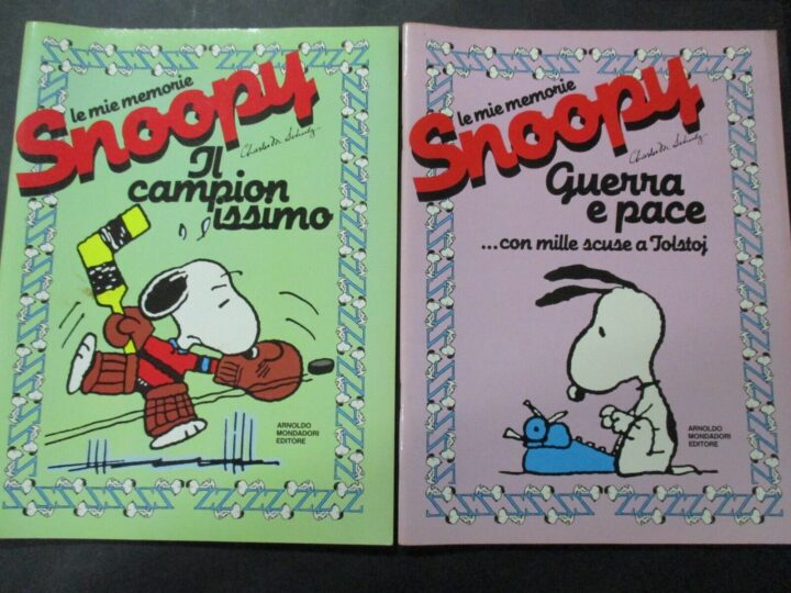 Snoopy Le Mie Memorie 1/6 - Mondadori 1988 - Serie Completa