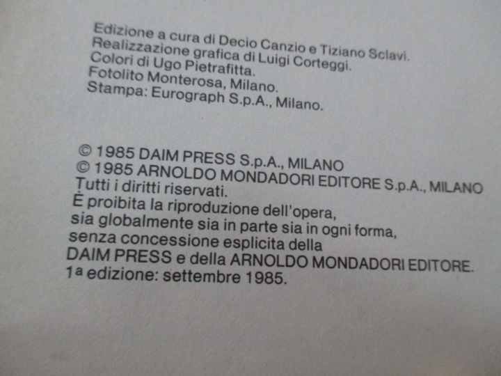 Tex E La Piramide Misteriosa - Ed. Mondadori 1985 1° Edizione