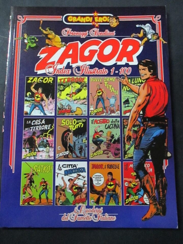 Zagor Index Illustrato 1-100 - Quaderni Del Fumetto - Paolo Ferriani Editore '97